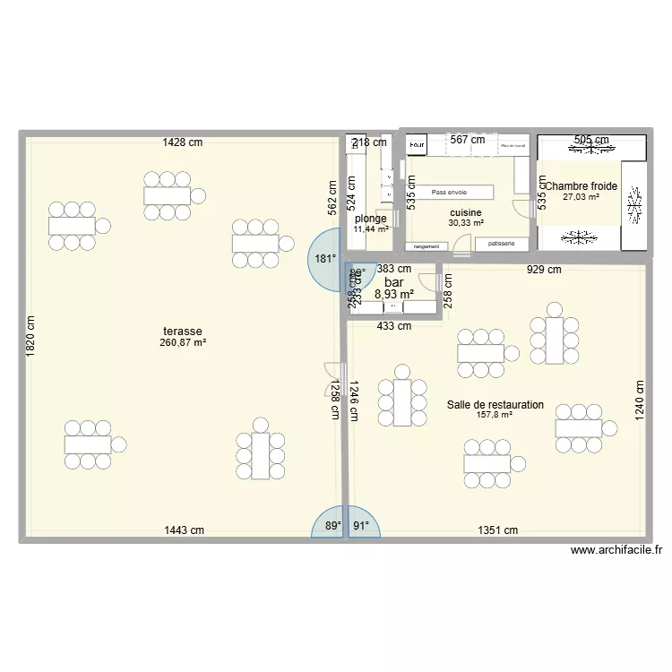 RESTAURANT COMPLET . Plan de RESTAURANT COMPLET . Plan de