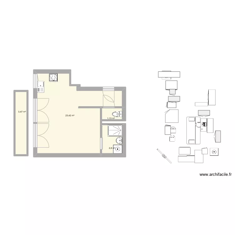 Saint-Gratien. Plan de 