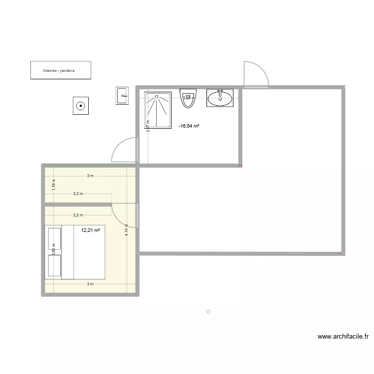 Maison abeille 4. Plan de 2 et 20 m² Maison abeille 4. Plan de 2 et 20 m²