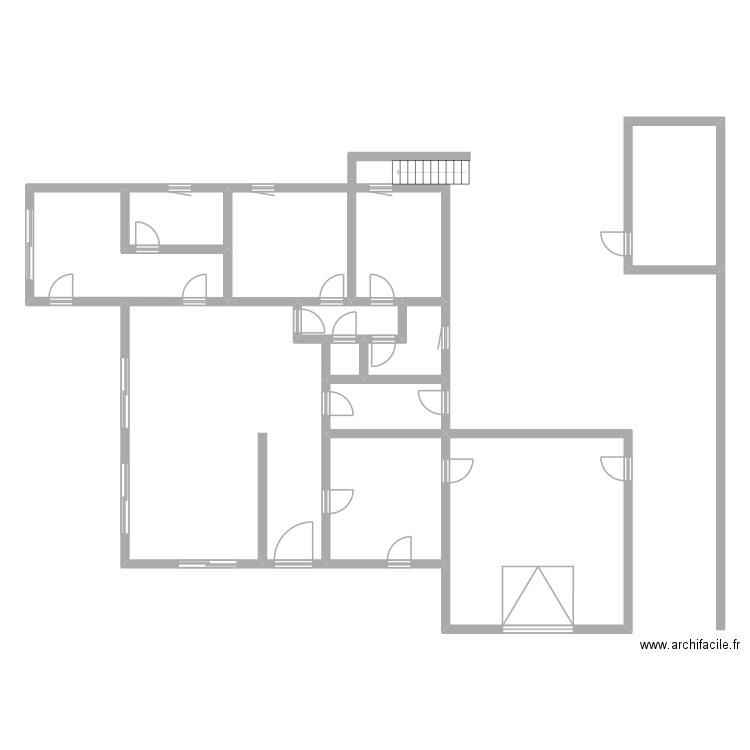 FRADIN. Plan de 11 pièces et 173 m2