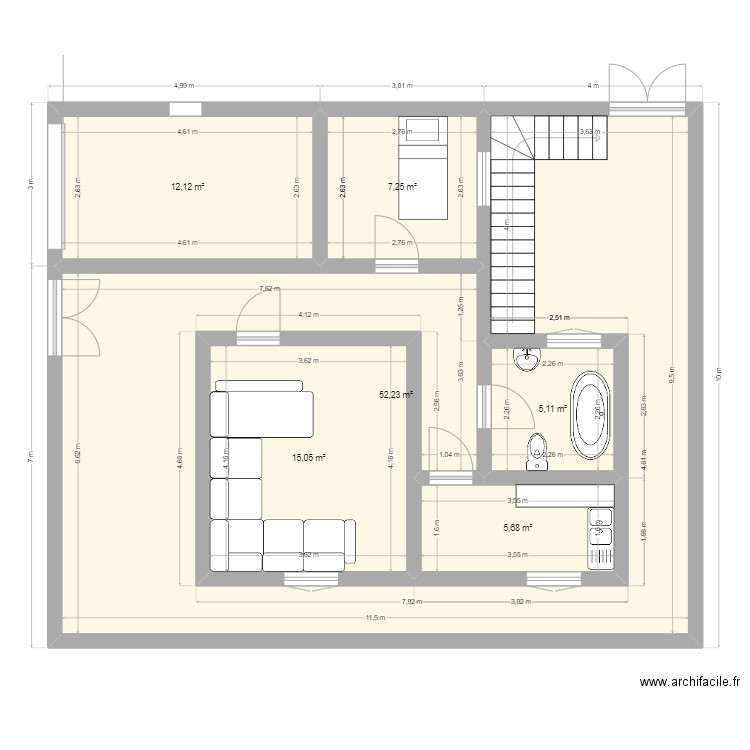 dar bled. Plan de 0 pièce et 0 m2