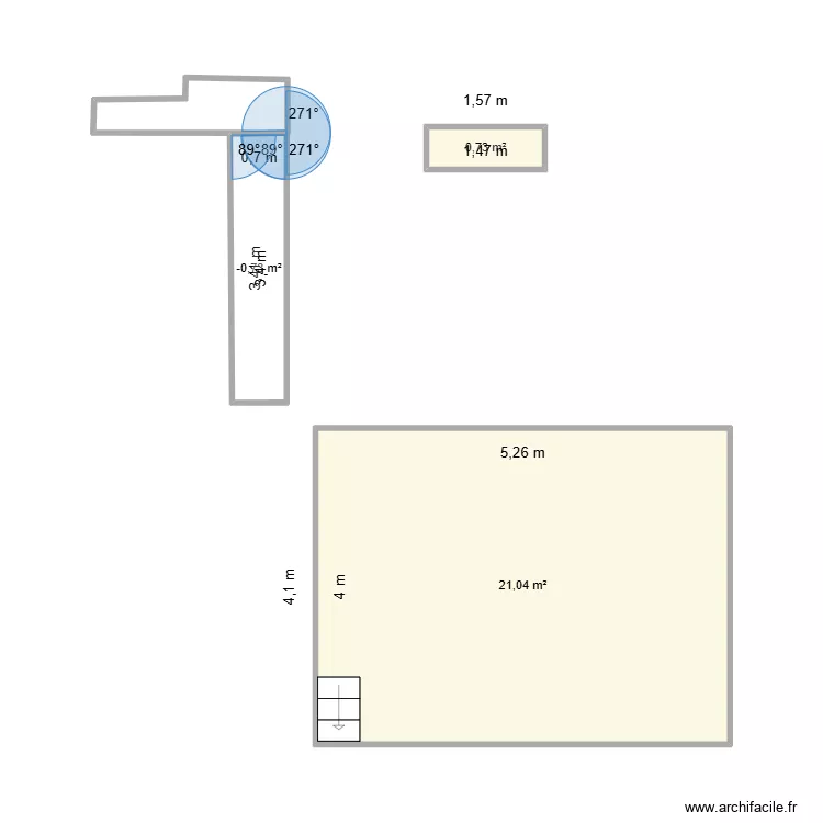 plan de travail - garage. Plan de 3 et 24 m² plan de travail - garage. Plan de 3 et 24 m²