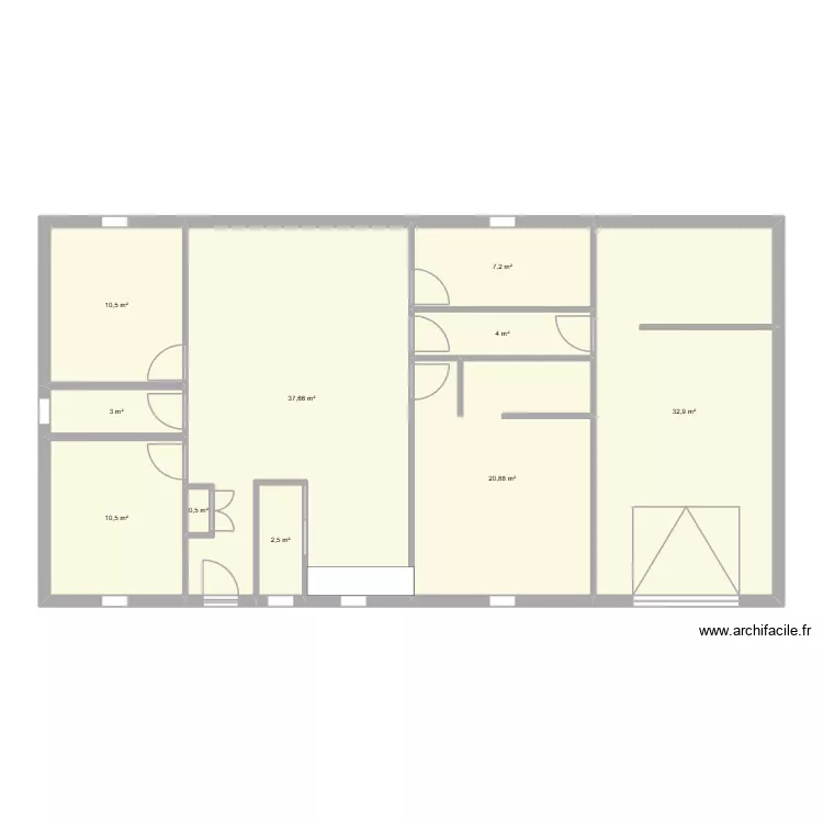 PLAN 2. Plan de 10 pièces et 130 m²