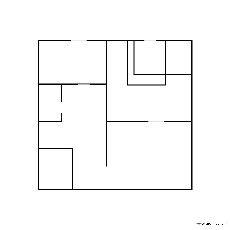 Boulangerie Pascal Strassen. Plan de 7 pièces et 15 m2
