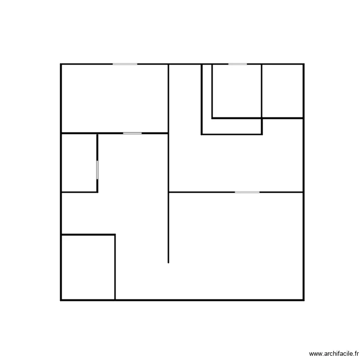 Boulangerie Pascal Strassen. Plan de 7 pièces et 15 m²