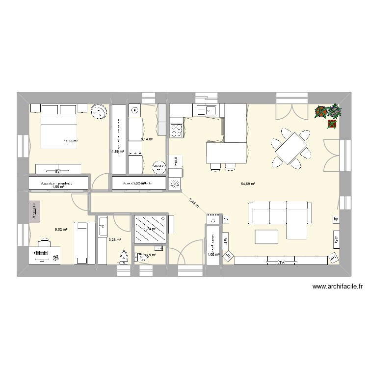 lot18janv26 92m2. Plan de 0 pièce et 0 m2