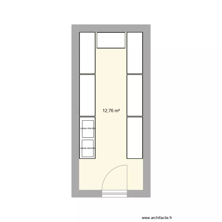 Cave Teddy, exemple d'am&eacute;nagement. Plan de 