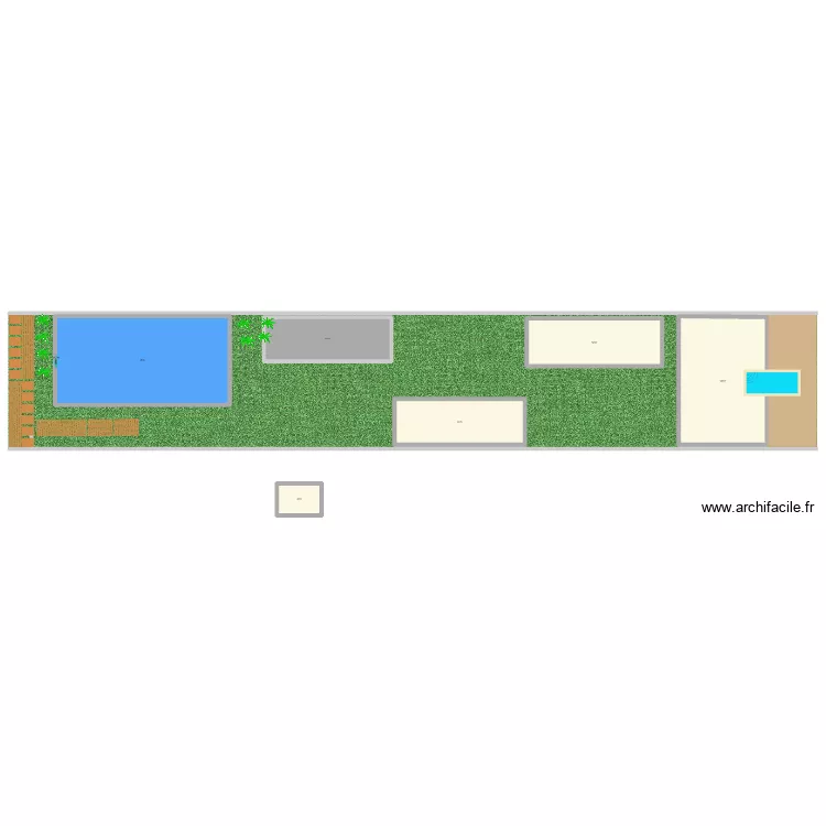 simeulue. Plan de 6  et 609 m²