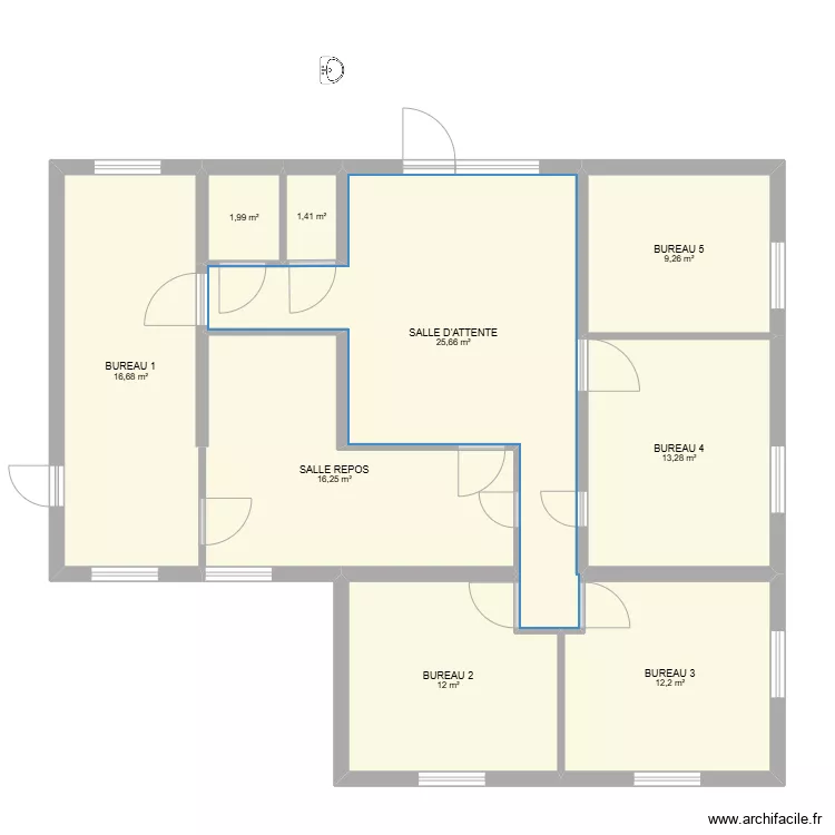 Cabinet Fanny Projet 2. Plan de 