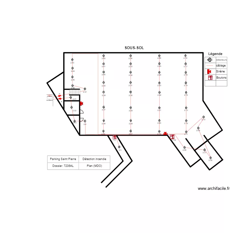 parking st pierre. Plan de parking st pierre. Plan de
