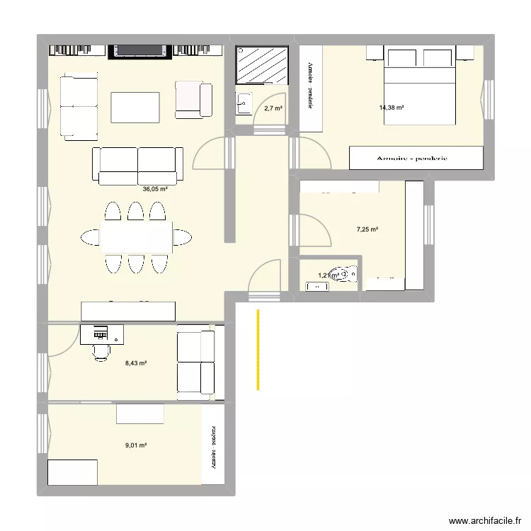 ABB2. Plan de 7 et 79 m² ABB2. Plan de 7 et 79 m²