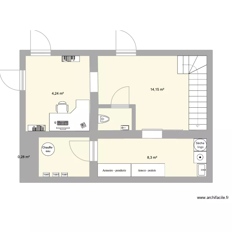Section Barro V3. Plan de 