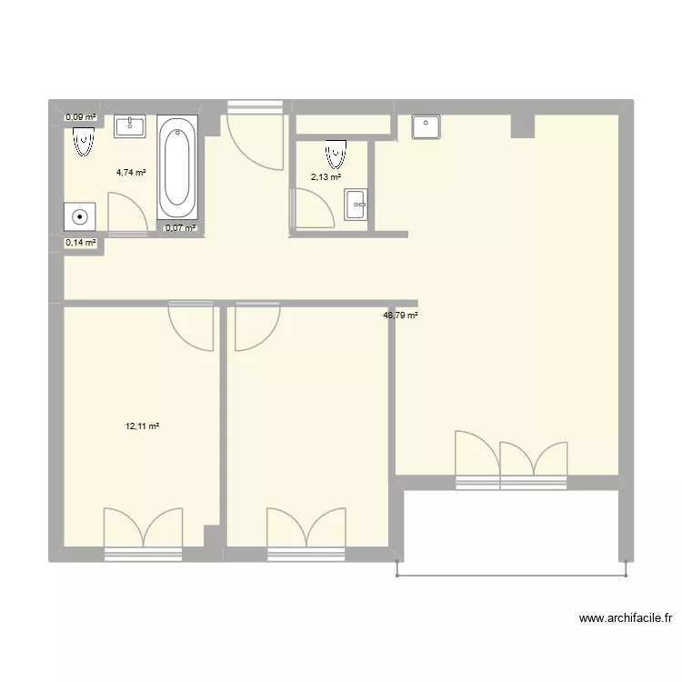 diplomski rad. Plan de 8  et 69 m²