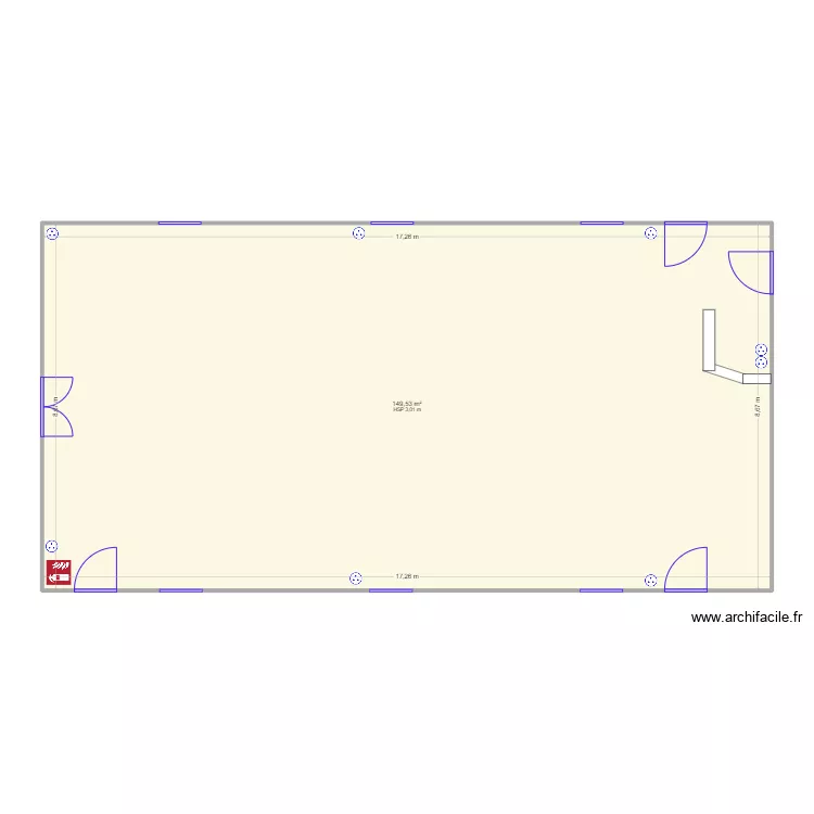 Salle Campagne. Plan de 