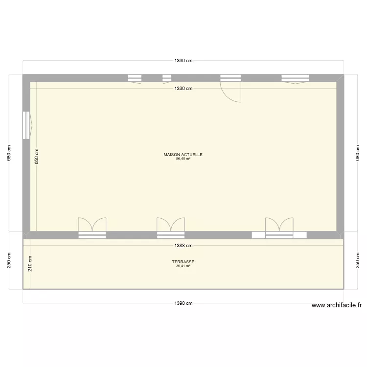 Maison acutelle. Plan de Maison acutelle. Plan de