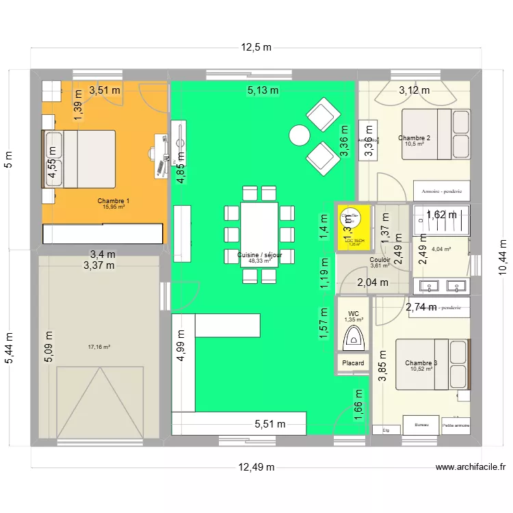 Chataignier modif. Plan de 10 et 113 m² Chataignier modif. Plan de 10 et 113 m²