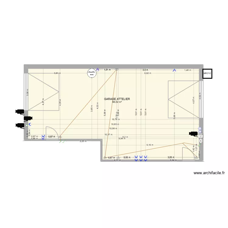 MAISON CREHANGE. Plan de 1 et 59 m² MAISON CREHANGE. Plan de 1 et 59 m²