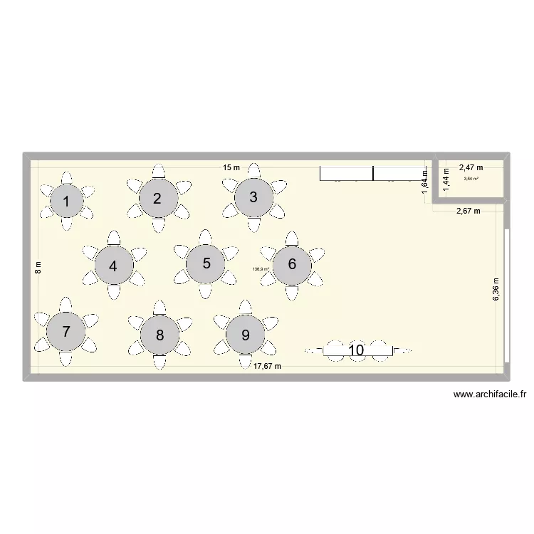 FIESTA. Plan de 2 et 140 m² FIESTA. Plan de 2 et 140 m²