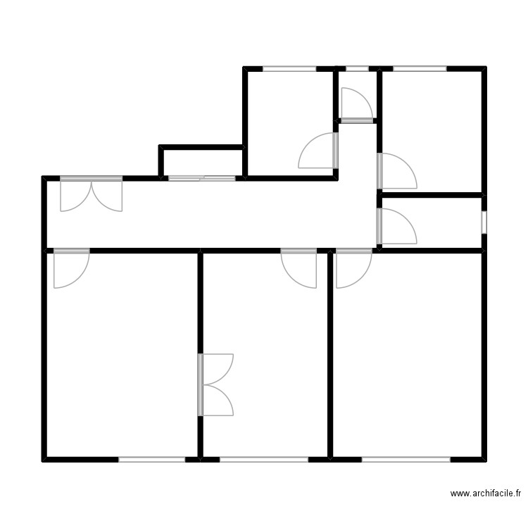 GENEVAY 1. Plan de 6 pièces et 57 m2