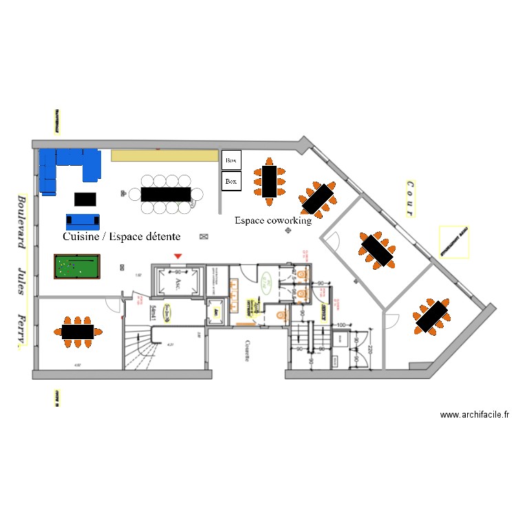 5ème - 9 Ferry. Plan de 0 pièce et 0 m2