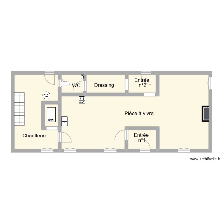 scheuble. Plan de 7 pièces et 84 m2