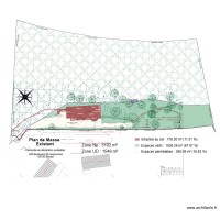 Escourche plan de masse existant