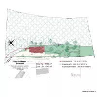 Escourche plan de masse existant