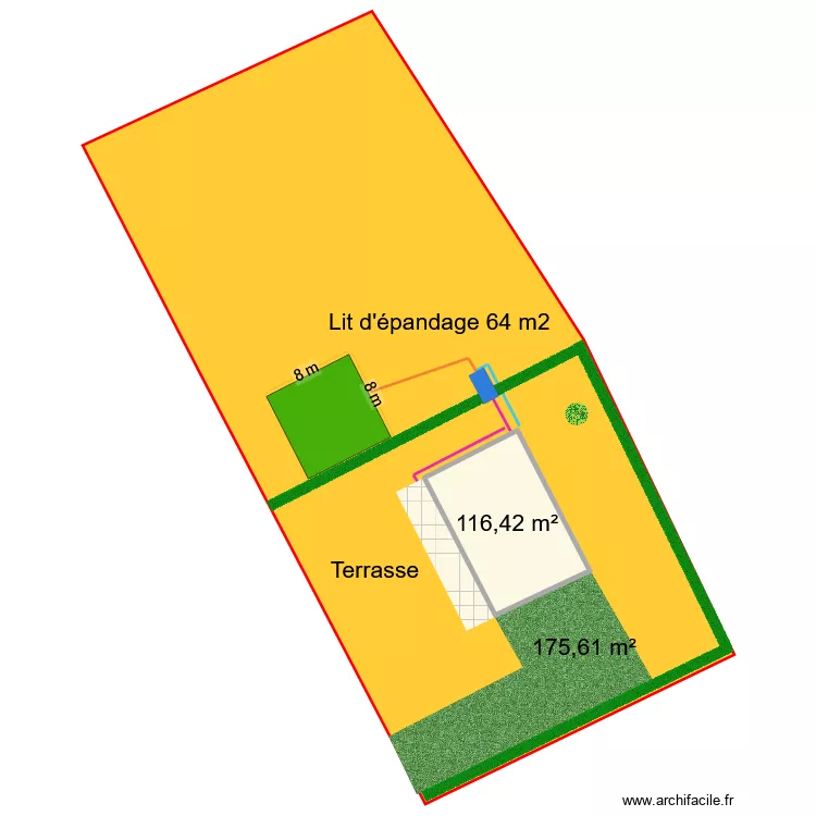 Assainissement Raulot. Plan de 1 et 116 m² Assainissement Raulot. Plan de 1 et 116 m²