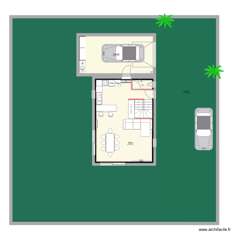 Haut de Palayson v1. Plan de 