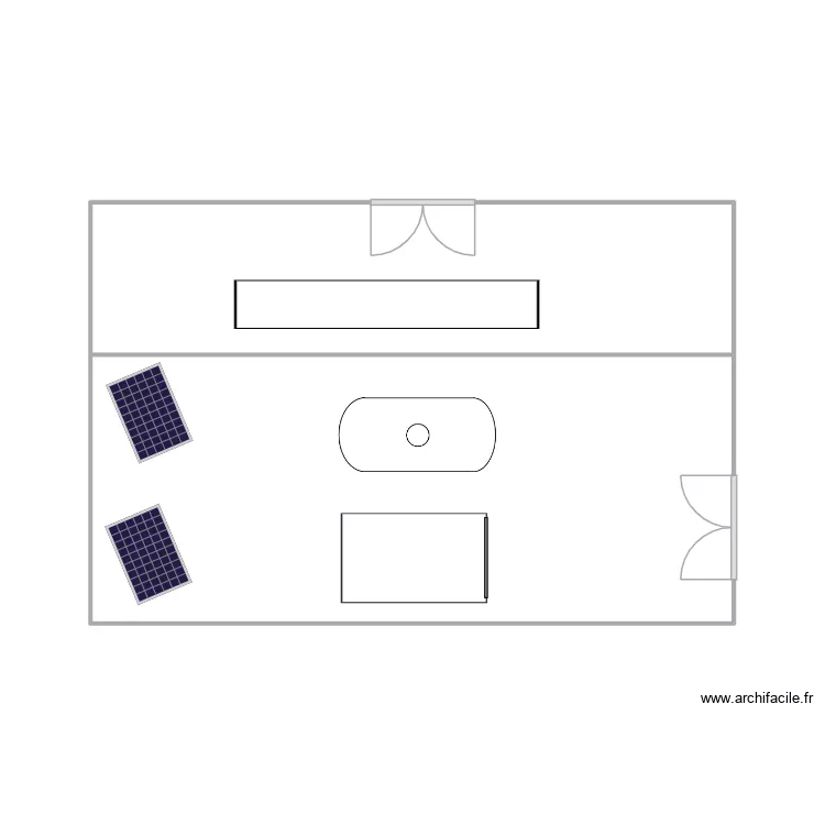 hjy. Plan de 2  et 32 m²