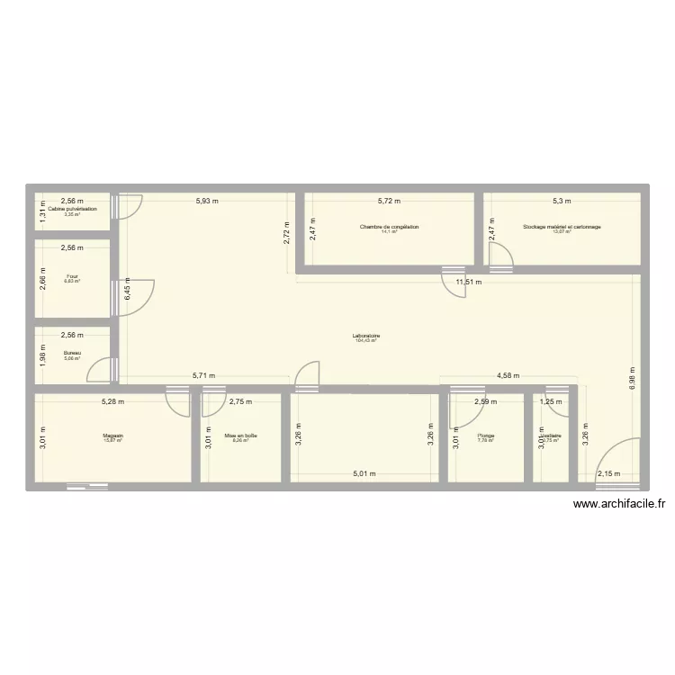 essais 2. Plan de 10 Pièces et 183 m²