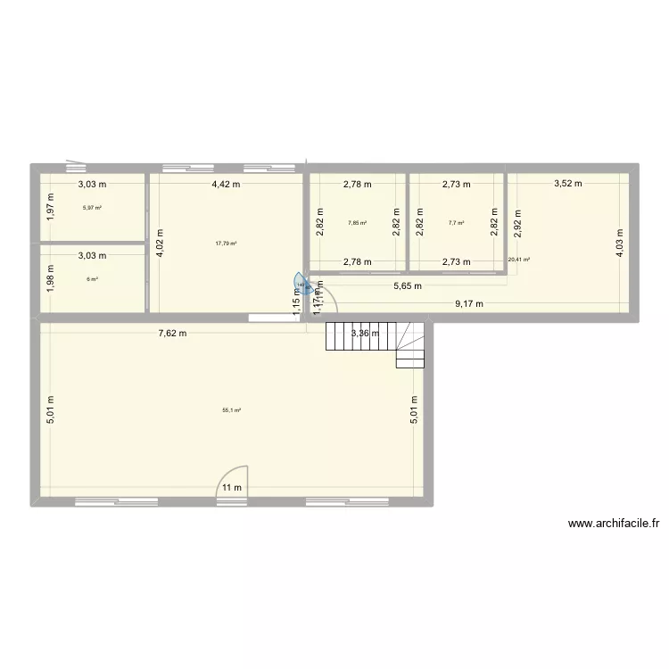 Arthur K. Plan de 7  et 121 m²