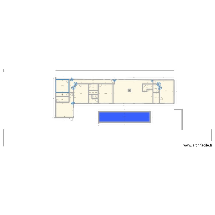 rectangle definitif 1. Plan de 17 pièces et 279 m2