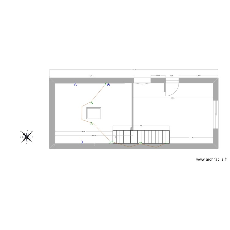 Plan ext Langeot étage. Plan de 0 pièce et 0 m2