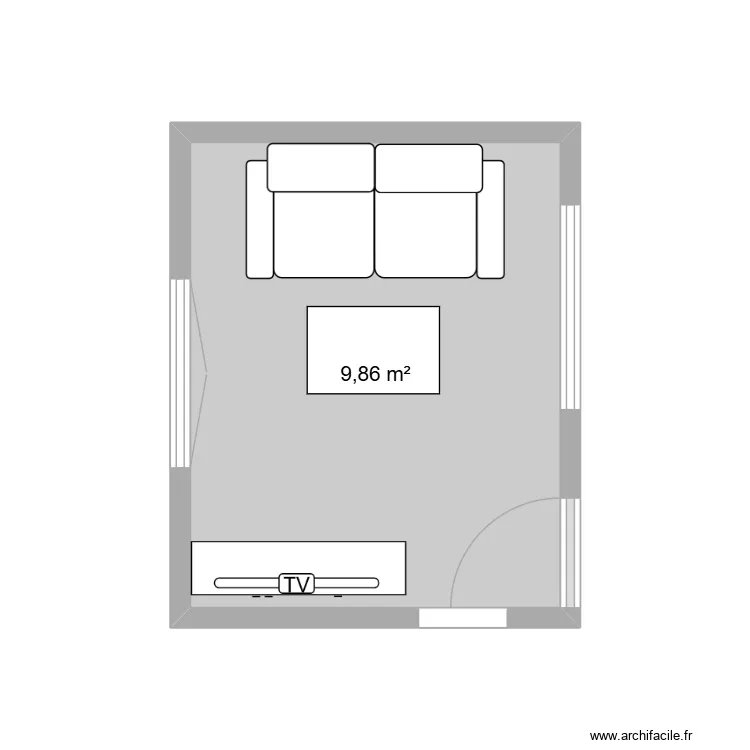 salon. Plan de 