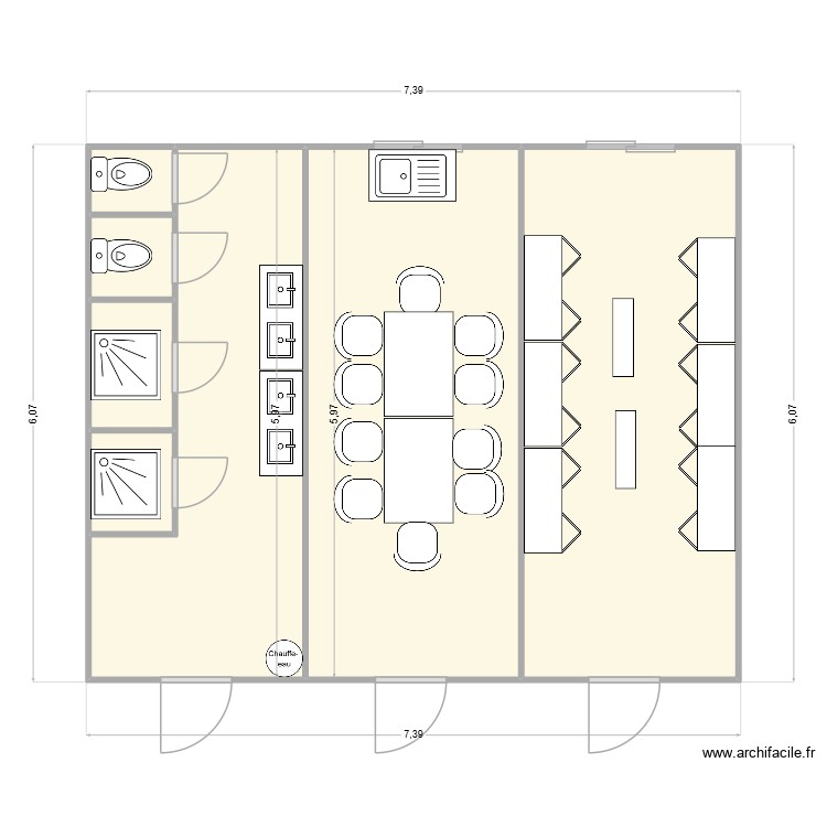 LES TROQUES CHANTIER CHAPONOST. Plan de 0 pièce et 0 m2