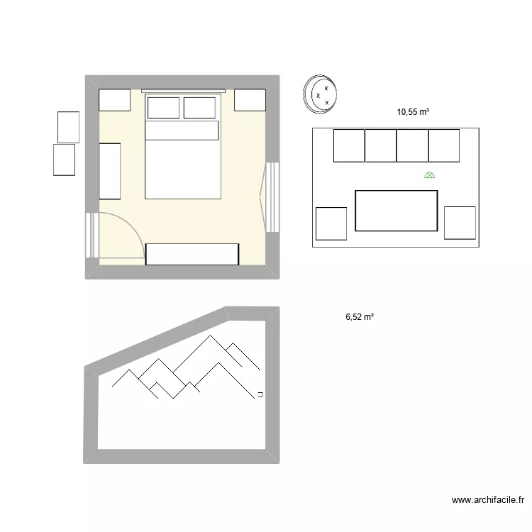 perso ch bureau. Plan de 