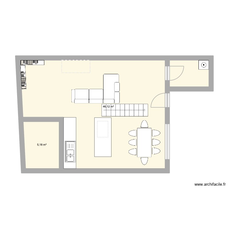rdc robespierre. Plan de 0 pièce et 0 m2