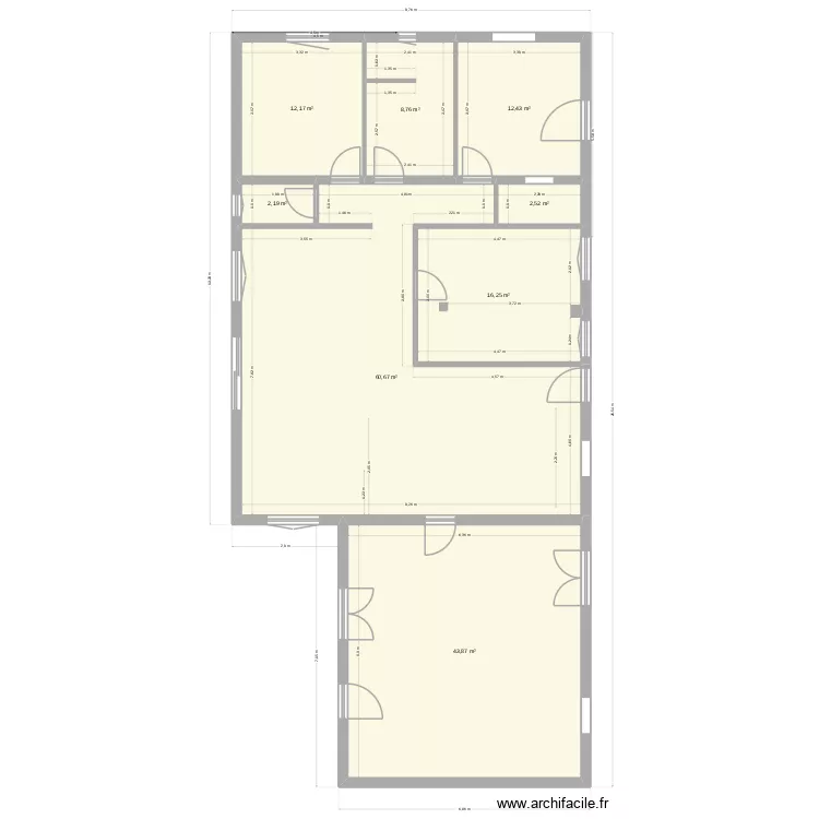 maison d a cot&eacute; mesure ok porte garage V5 3. Plan de 8  et 159 m²