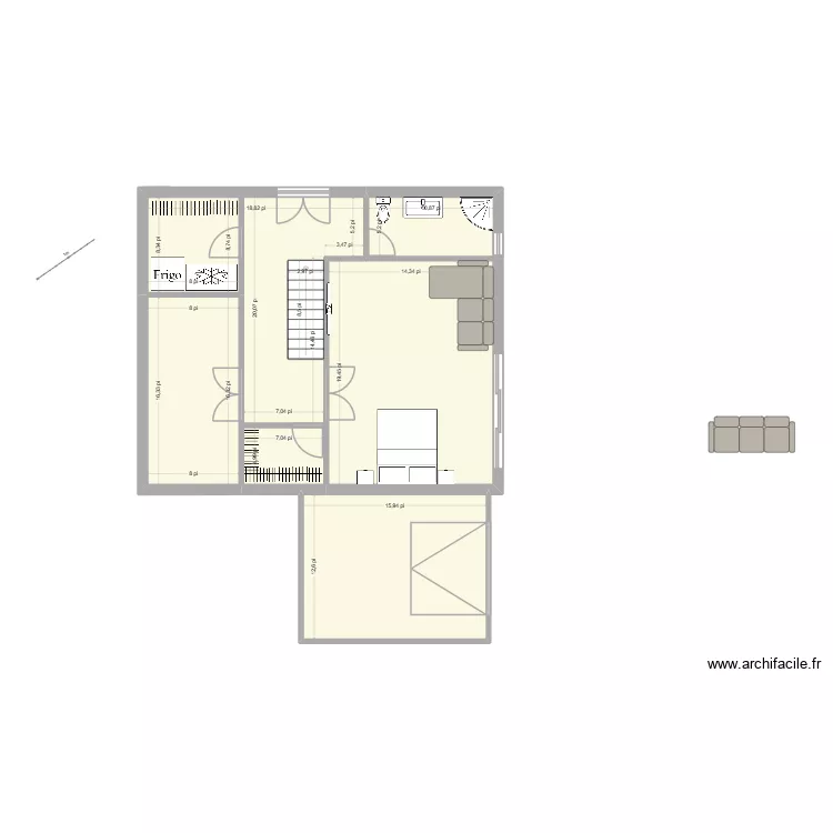 chalet 5, 3 etages sur meme plan. Plan de 18 et 244 m² chalet 5, 3 etages sur meme plan. Plan de 18 et 244 m²