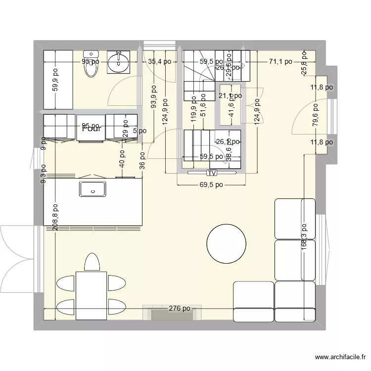 Maison St-Jérome (RDC) 1.0. Plan de Maison St-Jérome (RDC) 1.0. Plan de