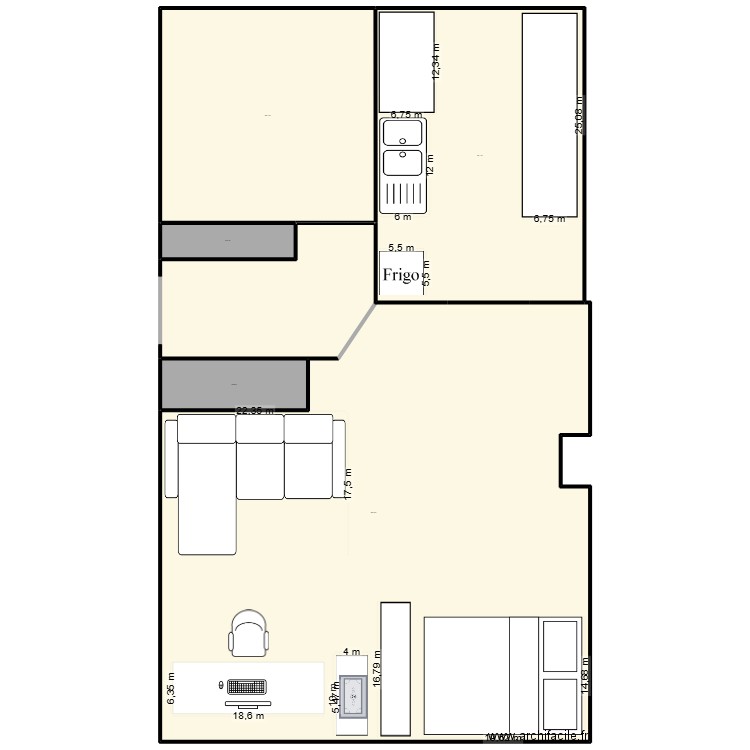chez moi2. Plan de 5 pièces et 367 m2