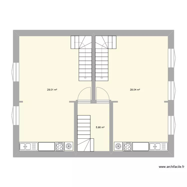 Appartements Avesnes. Plan de 3 et 64 m² Appartements Avesnes. Plan de 3 et 64 m²