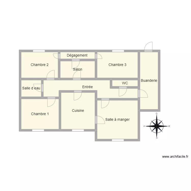 PLAN 2404 PRIGENT. Plan de 