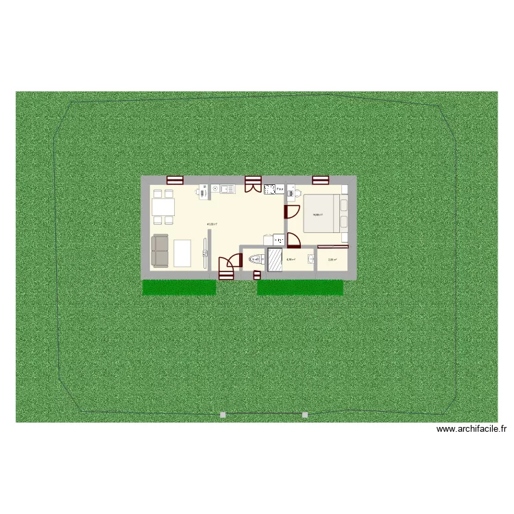 2TNE2 charly cool. Plan de 5 Pièces et 66 m² 2TNE2 charly cool. Plan de 5 Pièces et 66 m²