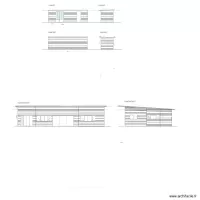 Plan facade abri jardin