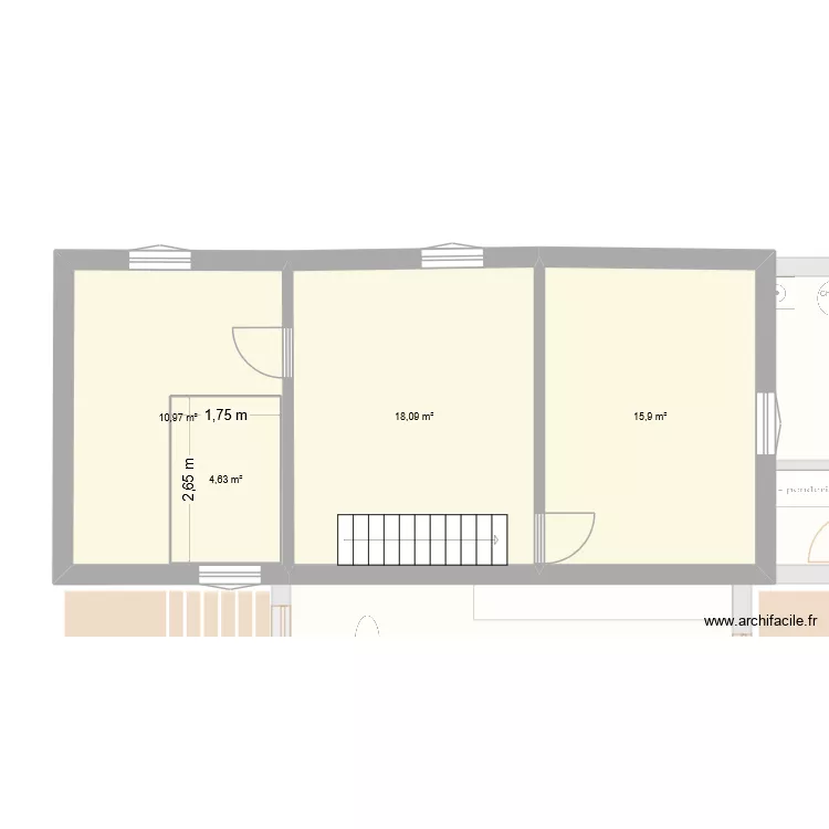 cf1. Plan de 10 pièces et 164 m²