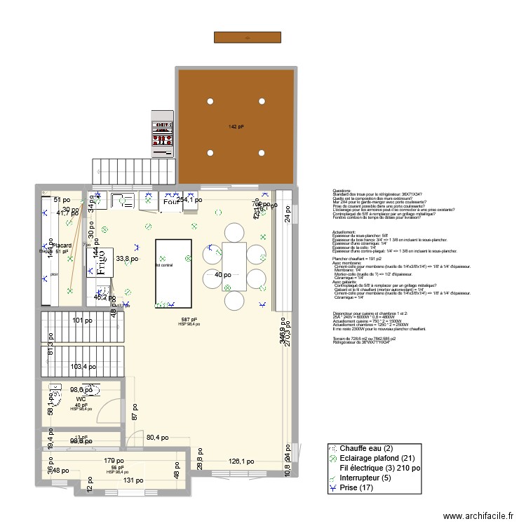 1148 Anne-Pivain - 3e scénario. Plan de 18 pièces et 204 m2