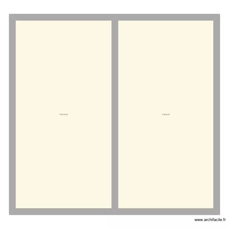 Ferme. Plan de 2  et 237 m²