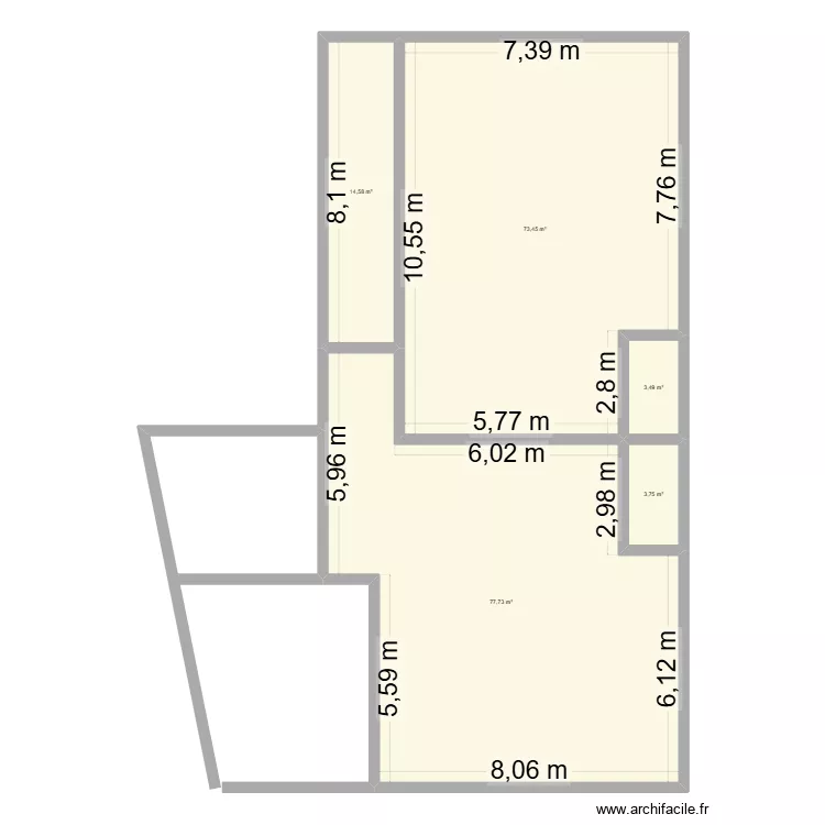 Jean- Marc. Plan de 5 et 173 m² Jean- Marc. Plan de 5 et 173 m²